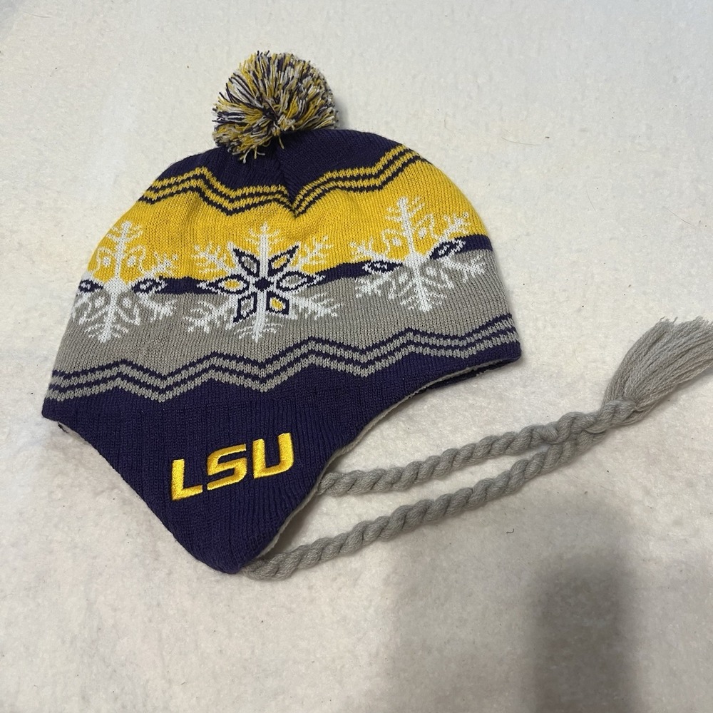 LSU Louisiana State Univ Tigers Captivating Headwear Knit Beanie Unisex Adult